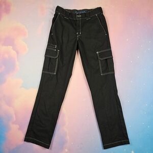 Dickies Cargo Pants Mens 30x32 Black Excellent Flex Contrast Stitch Workwear